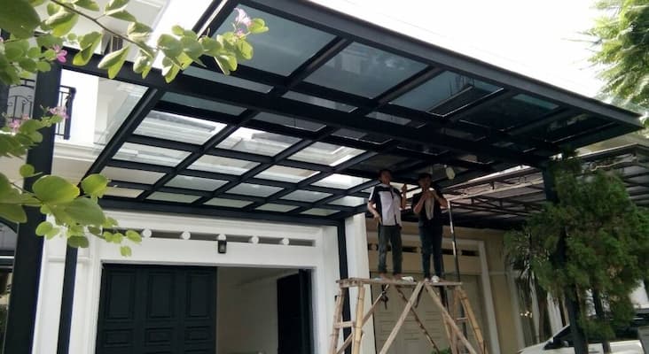 15 Inspirasi Desain Teras Baja Ringan Terbaru 2024!
